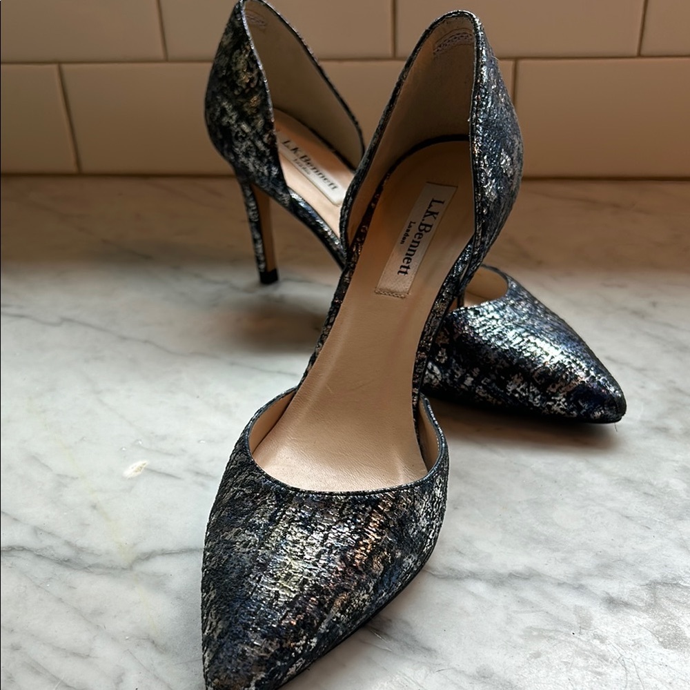 LK Bennett Women's Blue Heels